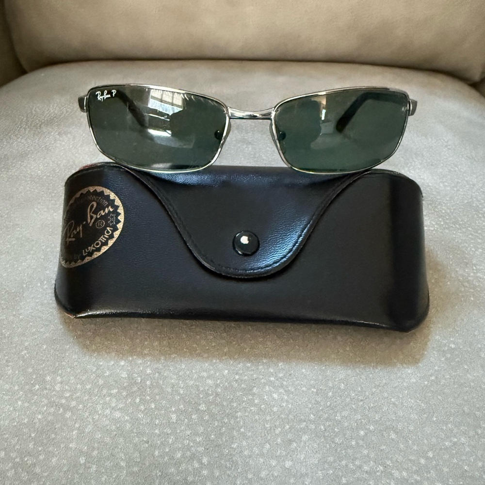 Ray-Ban Polarized Sport Sunglasses Gunmetal Frames RB 3194 004/9A 59-1 + Case